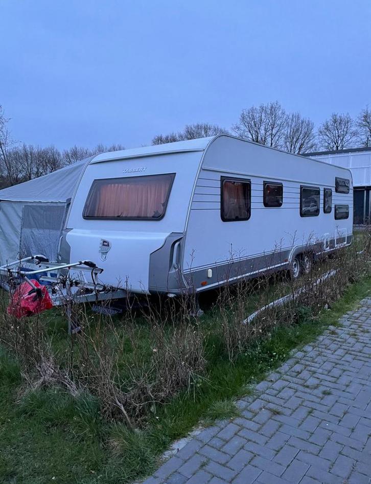 Tabbert DaVinci tandemas 2013 met airco en Herzog voortent, Caravans en Kamperen, Caravans, Particulier, tot en met 6, 1500 - 2000 kg