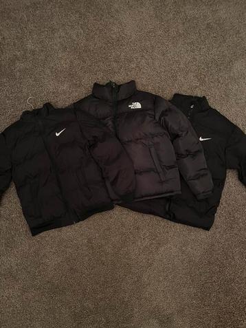 1x North face puffer + 2x Nike jacket