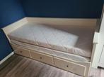 Bedbank met 3 lades Hemnes Ikea, Huis en Inrichting, Slaapkamer | Bedden, Wit, Tweepersoons, Ophalen of Verzenden, Zo goed als nieuw