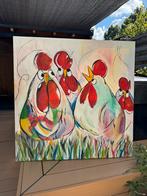 Vrolijk schilderij, Antiek en Kunst, Kunst | Schilderijen | Modern, Ophalen of Verzenden