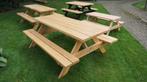 Picknicktafel, Tuin en Terras, Picknicktafels, Nieuw, Hout, Ophalen, Vierkant