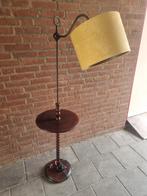Antieke Schemerlamp met Tafel, Huis en Inrichting, Antiek, Gebruikt, Metaal, Ophalen of Verzenden