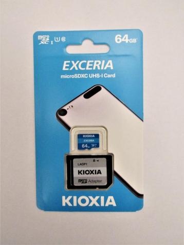 Kioxia (Toshiba) micro SD kaart 64GB nieuw beschikbaar voor biedingen