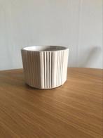 Witte bloempot West Germany, 40 cm of meer, Rond, Ophalen of Verzenden, Zo goed als nieuw