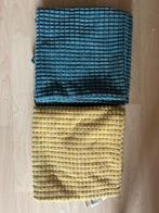 4 IKEA kussenhoezen 50x50, Gebruikt, Blauw, Vierkant, 50 tot 100 cm