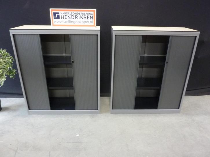 Nette roldeurkast / kantoorkast 120x45x138cm archiefkast, Huis en Inrichting, Kasten | Roldeurkasten en Archiefkasten, Gebruikt