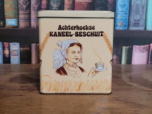 Achterhoekse kaneel-beschuit blik, Verzamelen, Blikken, Gebruikt, Beschuit, Overige merken, Ophalen of Verzenden