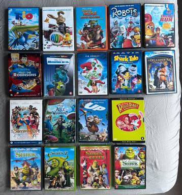 Leuke Kinder- & animatiefilms – 18 DVD’s humor en avontuur! beschikbaar voor biedingen
