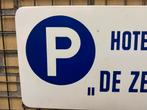 P Hotelgasten emaille bord, Reclamebord, Gebruikt, I, Ophalen of Verzenden