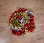2 x kerstslinger slinger kerstversiering rood + zilver ZGAN, Ophalen of Verzenden, Zo goed als nieuw