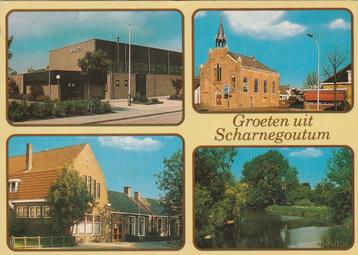 SCHARNEGOUTUM War Oy Huizen Kerk Vijver Groeten  beschikbaar voor biedingen