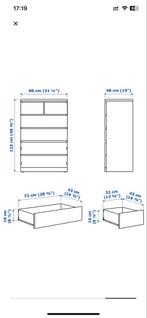 IKEA Malm Ladekast Wit - 6 Lades, Huis en Inrichting, Kasten | Dressoirs, Ophalen, Kunststof, Gebruikt, 50 tot 100 cm
