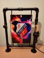 industriële handgemaakte steampunk lamp F.C. UTRECHT, Maat XS of kleiner, Ophalen of Verzenden, Nieuw, Clubaccessoires