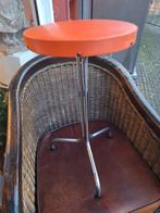 Vintage oranje krukje jaren 70, Ophalen of Verzenden, Gebruikt