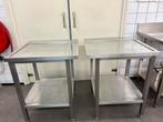 RVS aanvoertafel afvoertafel doorschuif vaatwasser horeca, Ophalen, Xx, Xx, Gebruikt