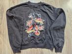 Grijze sweater met kleurrijke print maat S, H&M, Ophalen of Verzenden, Maat 36 (S), Grijs