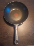 Tefal Wokpan 28cm - Goede Staat, Huis en Inrichting, Ophalen, Zo goed als nieuw, Rvs, Keramische plaat