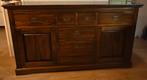 Donker massief houten dressoir, Huis en Inrichting, Kasten | Dressoirs, Ophalen, Gebruikt, 150 tot 200 cm, Landelijk