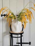Leuke set geel groene zijde bloemen boeket, Ophalen of Verzenden, Zo goed als nieuw, Binnen