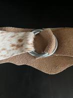 Brede leren riem van 120cm, Kleding | Dames, Riemen en Ceinturen, Echt leder, Heupriem, Ophalen of Verzenden, Zo goed als nieuw