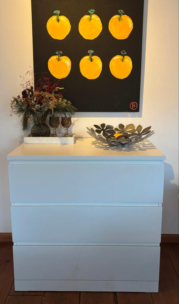 IKEA Malm kast - wit, Huis en Inrichting, Kasten | Dressoirs, Zo goed als nieuw, 50 tot 100 cm, 25 tot 50 cm, Met lade(s), Kunststof