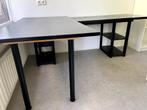 zwart bureau, T-stuk, 2-delig GRATIS, Ophalen, Gebruikt, Bureau