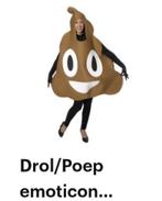 Te huur, drol/poep emoticon kostuum, Kleding | Dames, Carnavalskleding en Feestkleding, Ophalen, Zo goed als nieuw, Carnaval