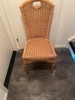 Rieten stoel, Huis en Inrichting, Stoelen, Ophalen, Gebruikt, Bruin, Riet of Rotan