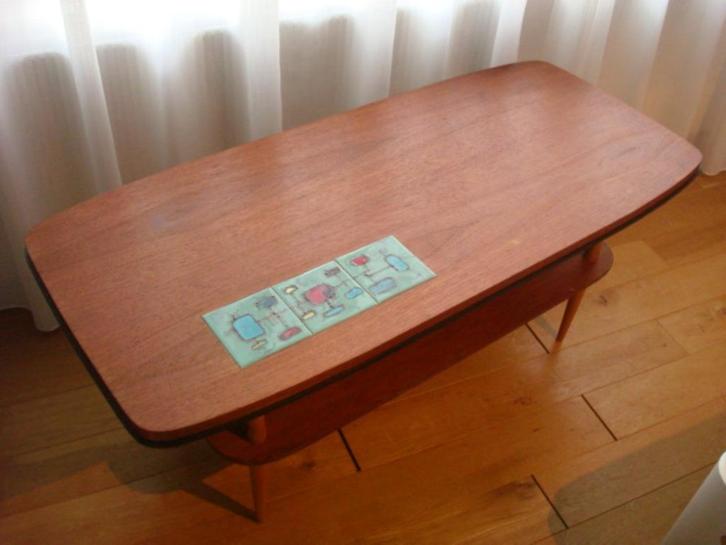 VINTAGE 3 stuks ADRI DESIGN SALON TAFELS 1960/65, Huis en Inrichting, Tafels | Salontafels, Gebruikt, Minder dan 50 cm, 50 tot 100 cm