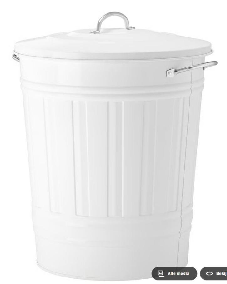 IKEA knodd ton met deksel (wasmand), Huis en Inrichting, Emmers, Zo goed als nieuw, Overige materialen, Met deksel, Ophalen