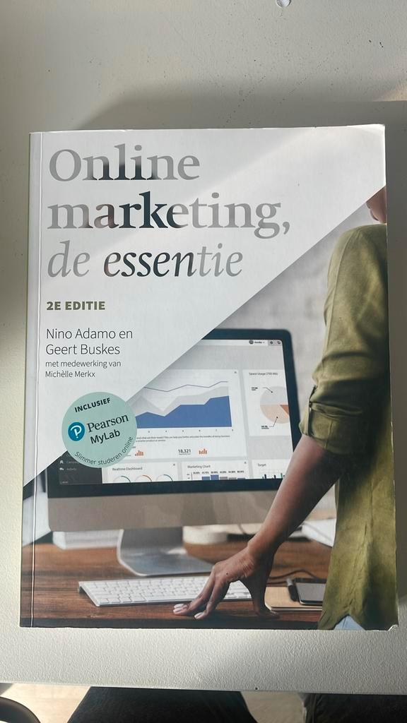 Online marketing, de essentie, 2e editie met MyLab NL, Boeken, Schoolboeken, Zo goed als nieuw, Nederlands, Overige niveaus, Ophalen of Verzenden