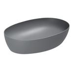 SALE ACTIE! Waskom ovaal keramiek mat grijs, Ophalen, Nieuw, Wastafel