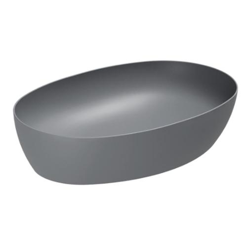 SALE ACTIE! Waskom ovaal keramiek mat grijs, Doe-het-zelf en Verbouw, Sanitair, Nieuw, Wastafel, Ophalen