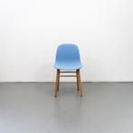3 Normann Copenhagen Form stoel Blauw eiken hout, Niet ingevuld, Hout, Blauw, Nieuw