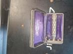 Vintage Gillette Scheermes met Etui antik barber kapper, Ophalen of Verzenden