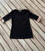 Burberry Brit Zwart Shirt Maat XS, Zwart, Ophalen of Verzenden, Zo goed als nieuw, Lange mouw