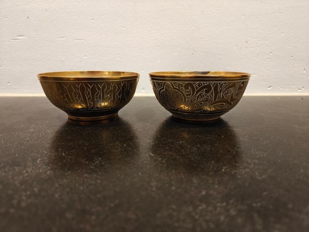 2 koperen schaaltjes, Antiek en Kunst, Antiek | Koper en Brons, Ophalen of Verzenden, Koper