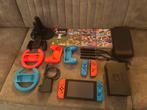 Nintendo Switch Rood & Blauw, Ophalen, Zo goed als nieuw, Switch Original, Met 3 controllers of meer