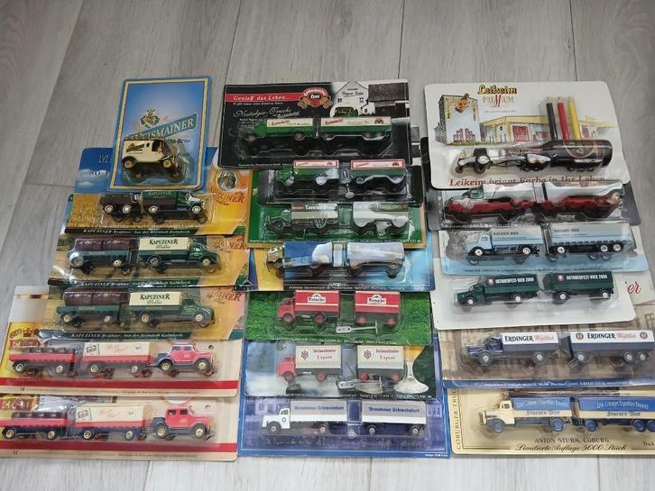 Partij 1:87 vrachtwagencombinaties Grell DGD Hummer, Hobby en Vrije tijd, Modelauto's | 1:87, Nieuw, Bus of Vrachtwagen, Overige merken