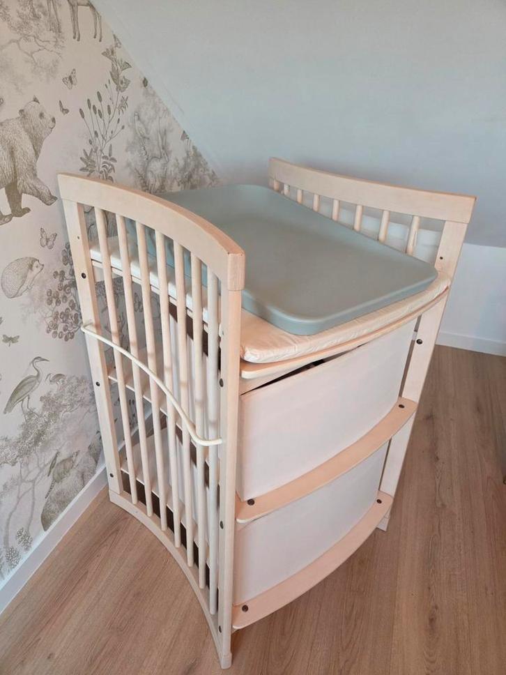 Stokke sleepi verschoningstafel commode, Kinderen en Baby's, Kinderkamer | Commodes en Kasten, Gebruikt, Commode, Minder dan 90 cm