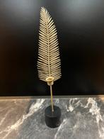 Kandelaar veer goudkleurig, Huis en Inrichting, Woonaccessoires | Kandelaars en Kaarsen, Ophalen of Verzenden, Zo goed als nieuw