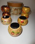 Handgemaakt Servethouders met Bloemen en Vogels, Huis en Inrichting, Woonaccessoires | Overige, Ophalen of Verzenden, Gebruikt