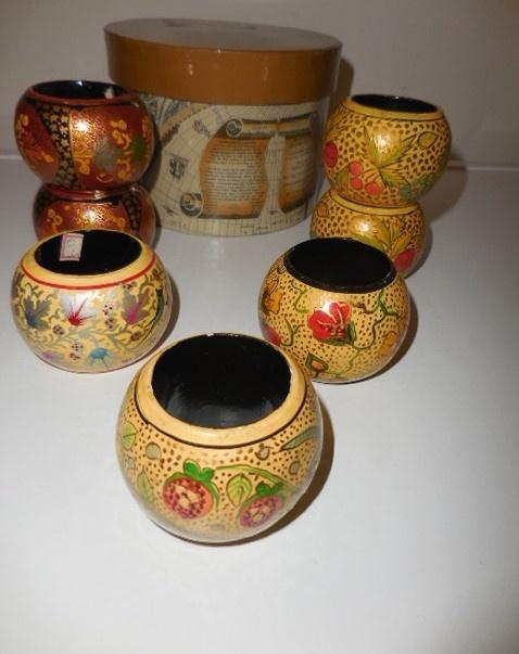 Handgemaakt Servethouders met Bloemen en Vogels, Huis en Inrichting, Woonaccessoires | Overige, Gebruikt, Ophalen of Verzenden