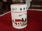 Masons mason christmas village voorraadpot uniek kerst, Huis en Inrichting, Keuken | Servies, Overige typen, Ophalen of Verzenden