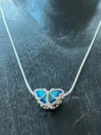 Zilveren vlinder bedel + ketting - Pandora compatible, Sieraden, Tassen en Uiterlijk, Kettingen, Verzenden, Nieuw, Zilver