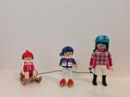 Playmobil winter set, sneeuwpop, poppetjes, schaatsen, Ophalen of Verzenden, Zo goed als nieuw, Complete set