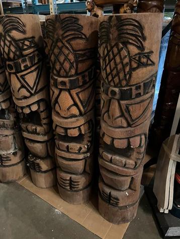 Tiki Beeld 1Meter  / Beeld Groot (hand gesneden) beschikbaar voor biedingen