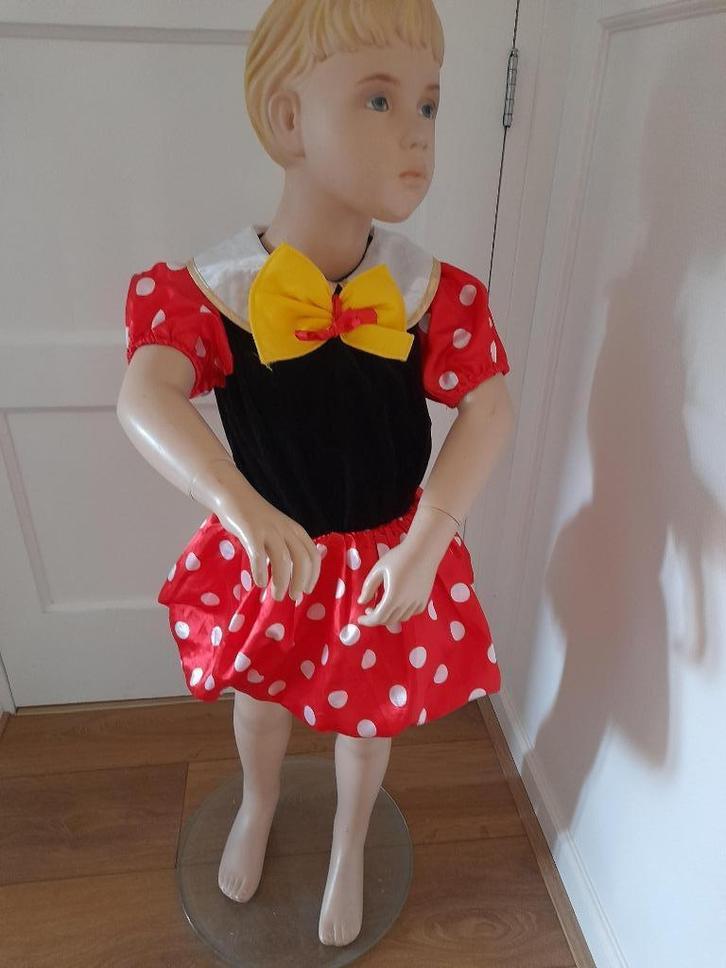 Verkleedkleren: Minnie Mouse jurkje maat 98/104, Kinderen en Baby's, Carnavalskleding en Verkleedspullen, Gebruikt, Meisje, 104 of kleiner