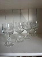 Boheemse kristallen bekers - set van 4, Ophalen of Verzenden