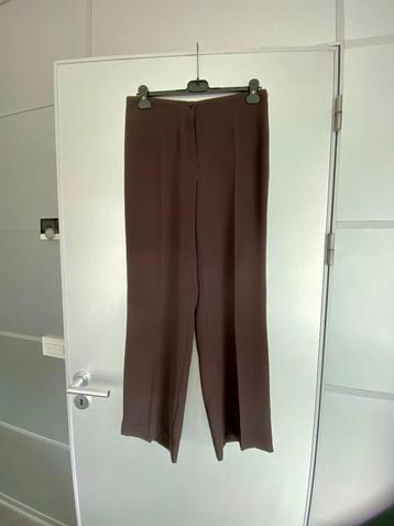 i302 Cambio maat 38=M wijde broek pantalon donker-bruin